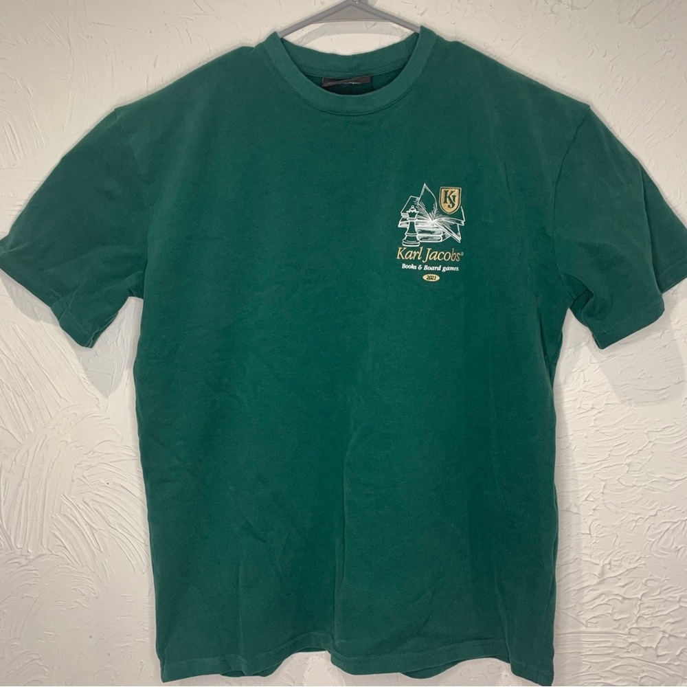 Karl Jacobs Books & Board Games Green Tee Large